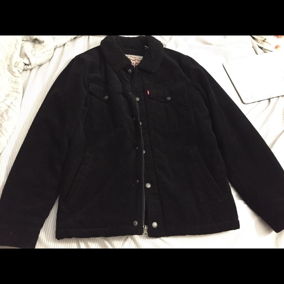 levis cord jacket black
